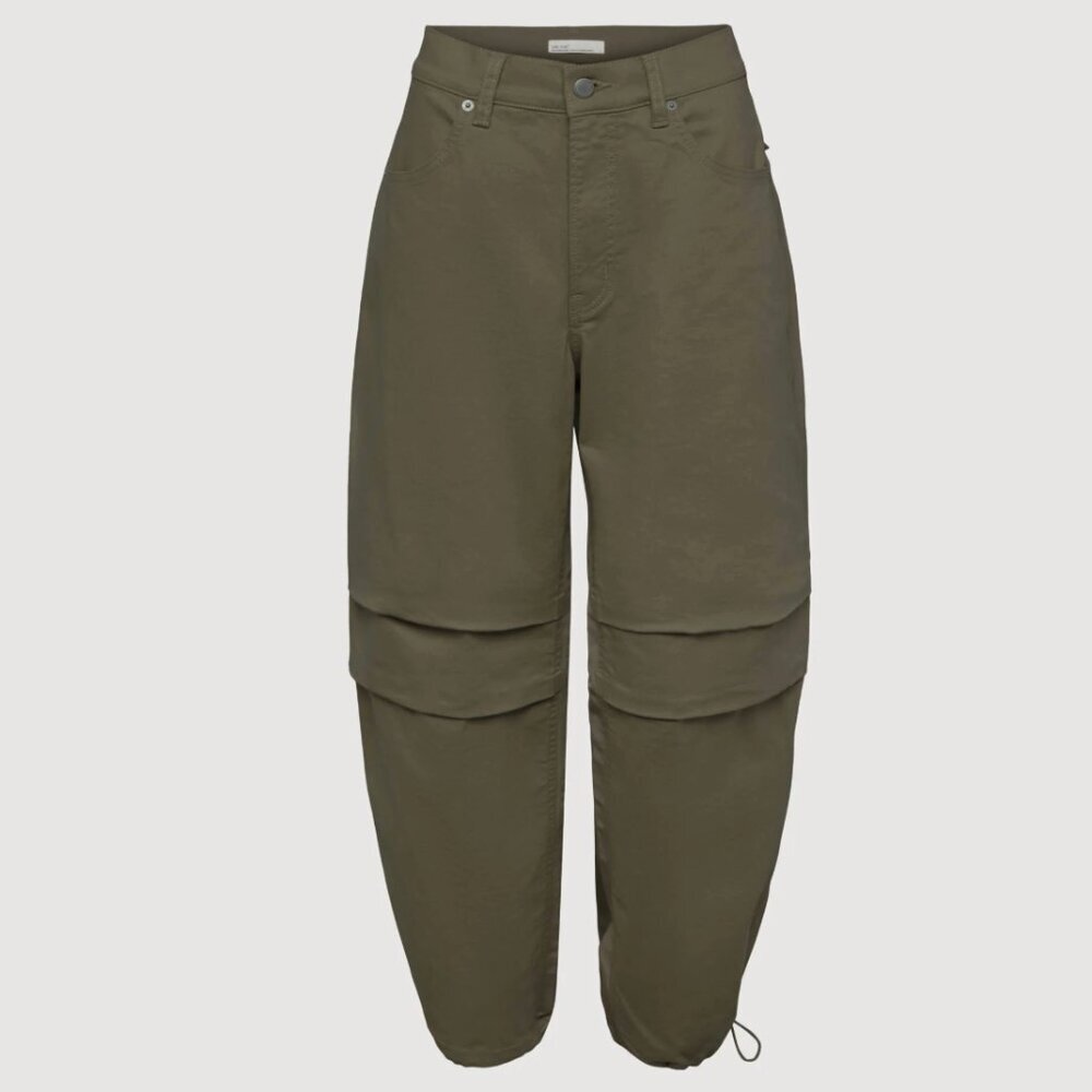 OAK + FORT DOUBLE-FACED CARGO PANT IN OLIVE SIZE 2